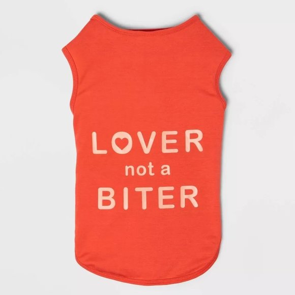 Boots & Barkley Graphic 'Lover Not a Biter' Dog and Cat Tank Top - Picture 2 of 3